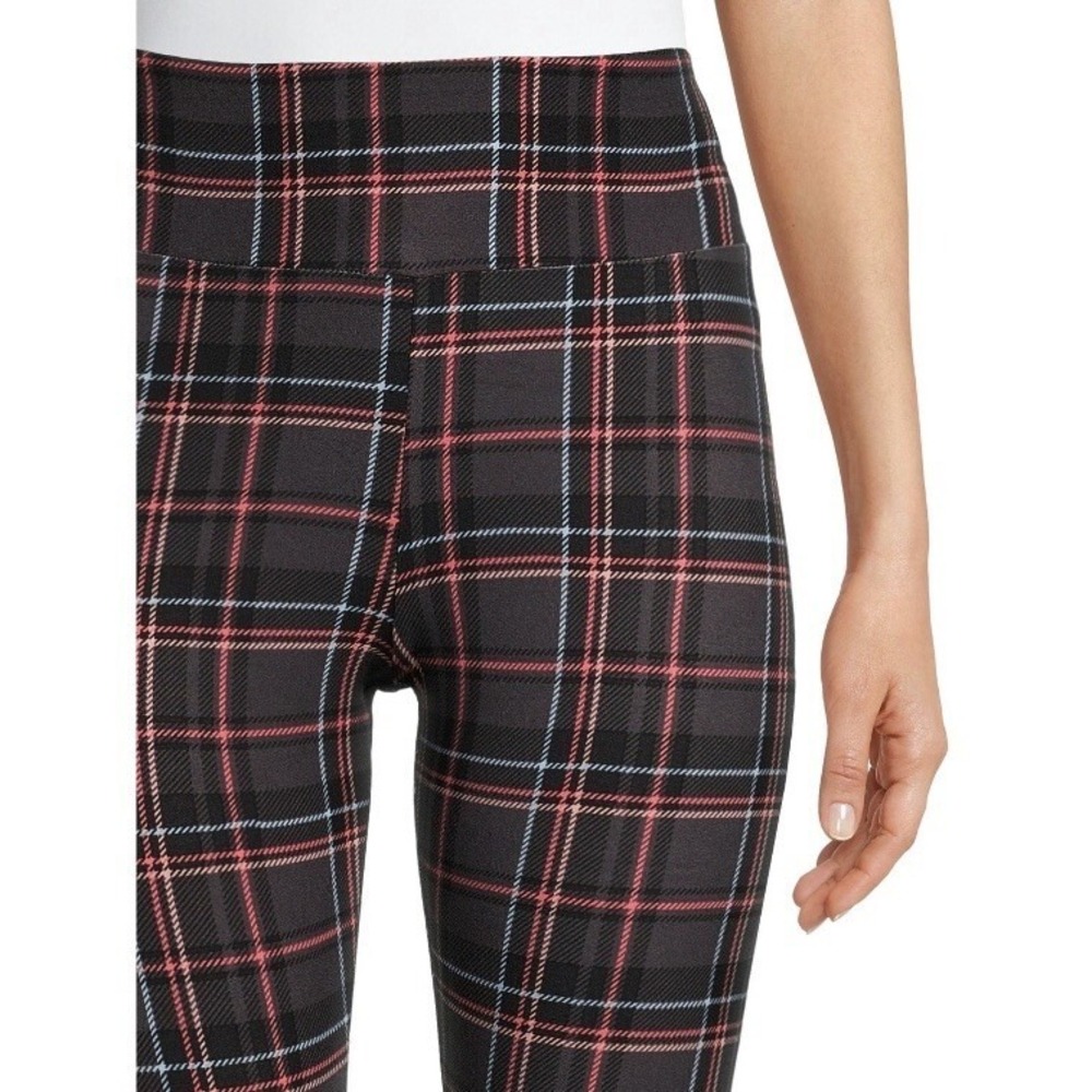 No Boundaries Juniors Sueded Ankle Leggings Small 3-5 New with Tags Plaid Soft - Picture 4 of 8